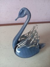 ancien cygne de 7x8x11cm en cristal,déco vintage.