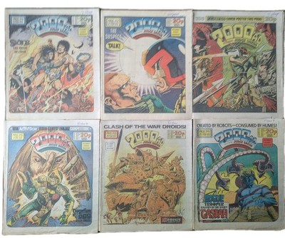 Thrill Power Overload! 2000AD Job Lot 6x Progs 340-345 (1983)