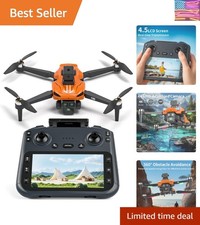 F180 Drones with 4K Camera Adults 4.5" LCD RC Screen, Follow Me Professional ...