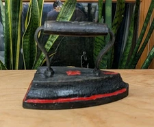 Vintage Wrought Iron Clothes Iron Door Stop