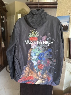 Ripndip  Must Be Nice  Windbreaker Jacket Hoodie Bouquet Varsity Unisex Medium