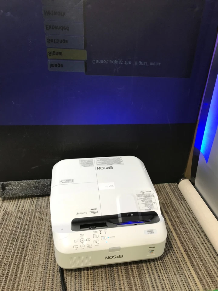 Epson BrightLink 695WI / H740A 3LCD WXGA Projector 3500 Lumens VARIOUS HOURS - Image 3 of 4