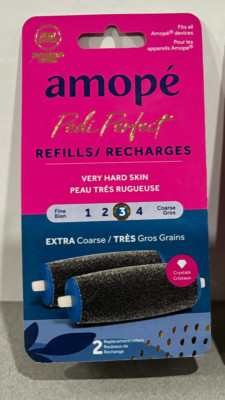 Amope Pedi Perfect Electronic Foot File Refills, Extra Coarse (2 PACK )