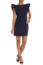 Eliza J Ruffle Sleeve Sheath Dress (size 8)