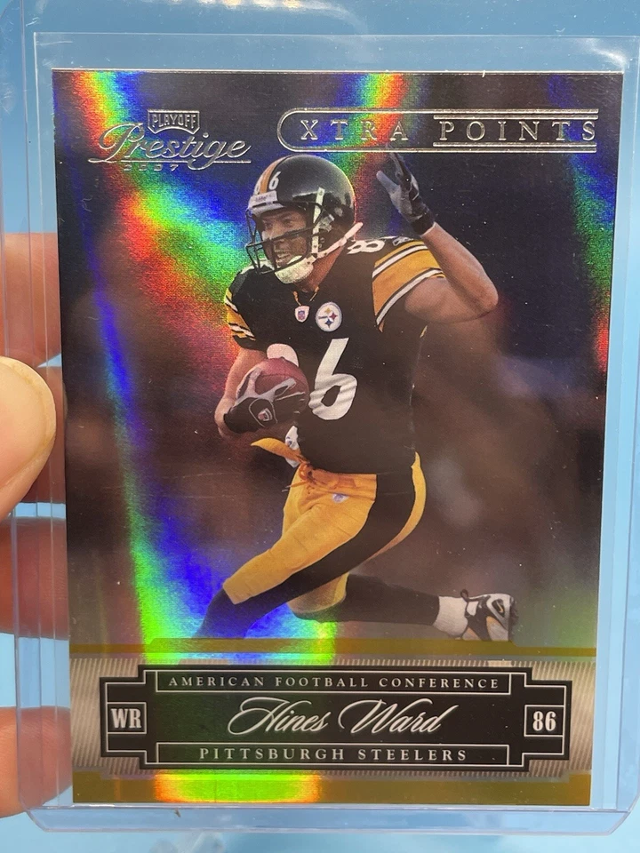 2007 Playoff Prestige Xtra Points #115 ~ HINES WARD ~ Pittsburgh Steelers 💥 - Image 4 of 4