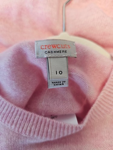 NWT Crewcuts Girls Heather Bouquet Ruffle Sleeve 100% Cashmere Sweater Size 10 - Picture 6 of 9