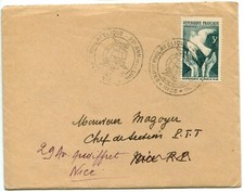 LETTRE ENVELOPPE // EXPOSITION PHILATELIQUE DE NICE 1946 AVEC COURRIER