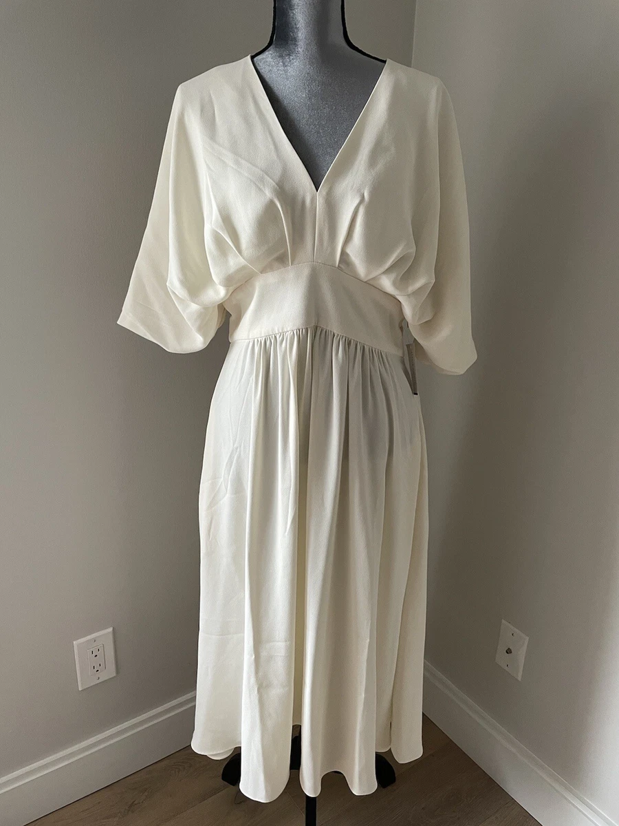 New Alexia Admor Womens Ivory Midi Dress Size 10 eBay