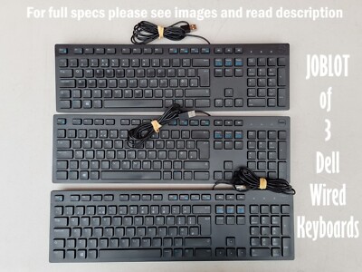Restposten 3 DELL KB216 Kabelgebundene Tastatur USB QWERTZ Tastaturen. Restposten 3 Dell