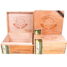 Lot of 3 Jaime Garcia Super Gordo Empty Wood Cigar Box 8