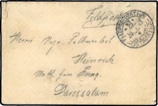 Deutsche Kolonien Ostafrika, Brief