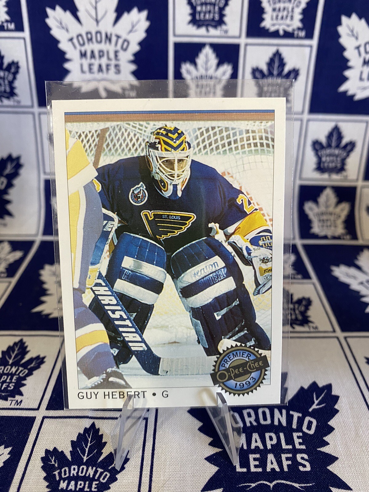 1992-93 O-Pee-Chee Premier Guy Hebert #40 Rookie RC