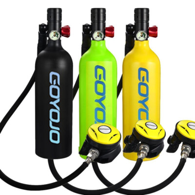 #ad #ad 1L Scuba Diving Equipment Oxygen Tank Air Tank Underwater Goggles Breather Kit $225.14