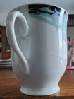 Caravel Cup (8 oz.) & Saucer Set Porcelain Excel White Black Blue Pink Green ! — photo 3