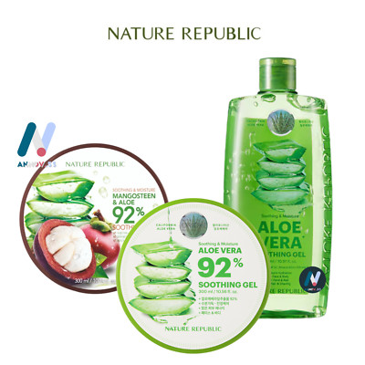 NATURE REPUBLIC Mangosteen Aloe Antioxidant Soothing Gel Calm Acne Redness Moist
