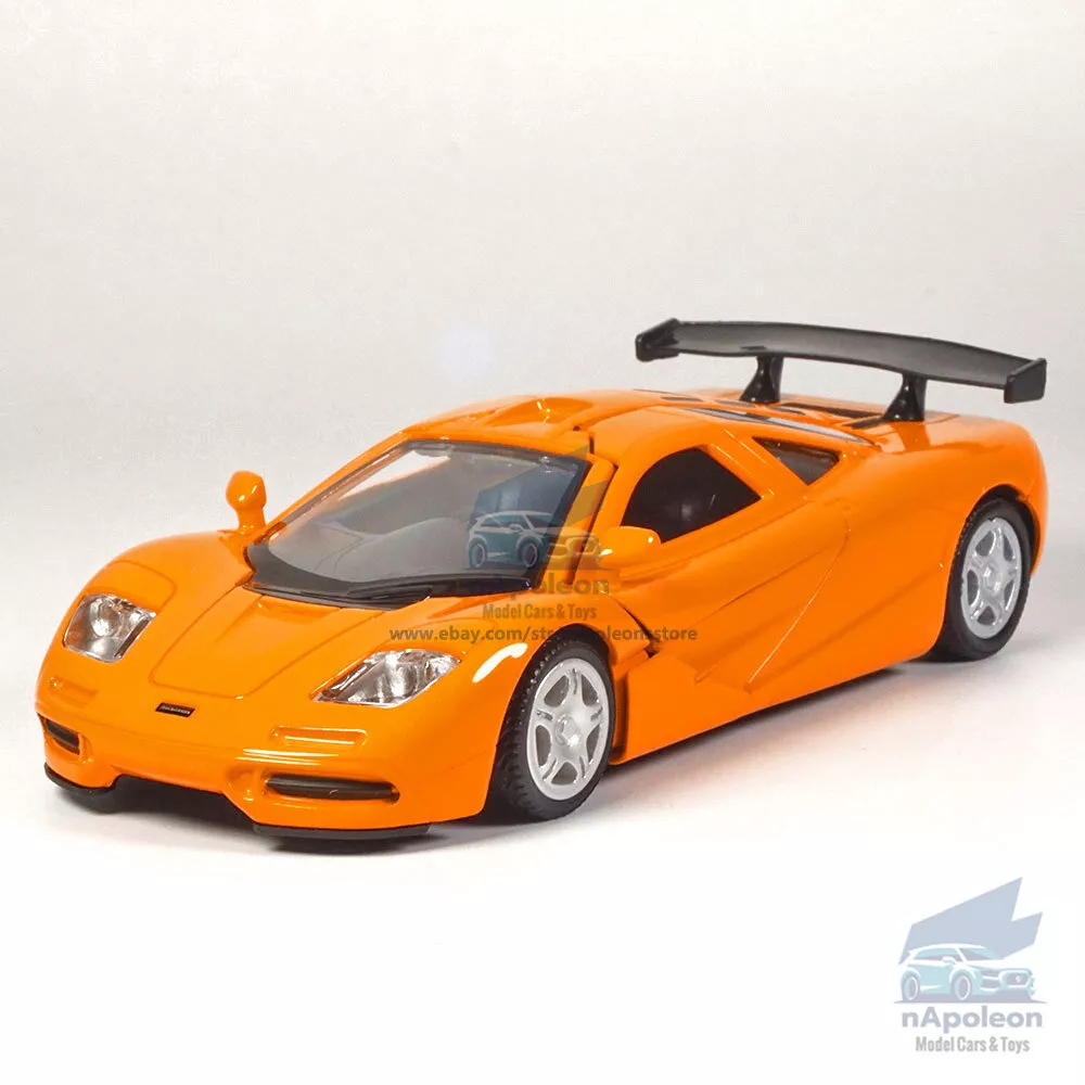 1/36 McLaren F1 Model Car Alloy Diecast Toy Vehicle Kids Gift Collection Orange