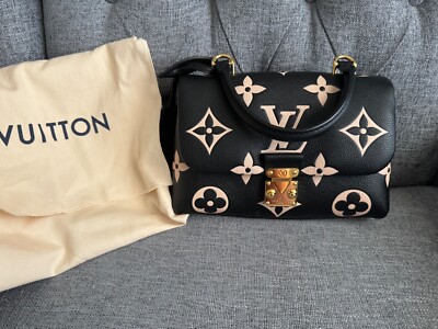 Louis Vuitton Madeleine Handbag Bicolor Monogram Empreinte Giant