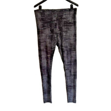 Soma Size Medium Sloan Marble Essential Legging Black Grey Supersoft Athleisure