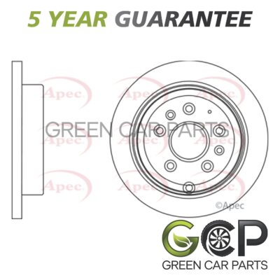 Brake Disc Rear GCP Fits Mazda MPV 1996-2005 2.0 D 2.3 2.5 TD J00126251B