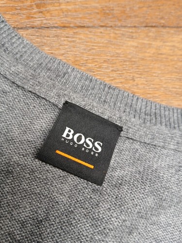 Men's Boss Orange Fine Knit Fitted Designer Jumper Medium Immaculate Hugo Boss - Picture 10 of 15