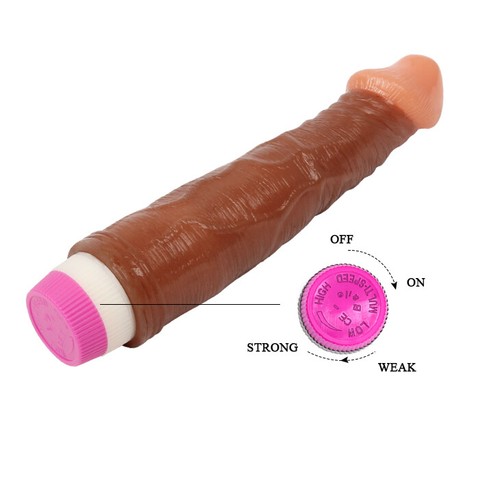 super vibratore dildo realistico sexy INTIMO MARRONE SADOMASO SILICONE sex toy - Foto 12 di 12