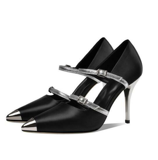 Womens Satins Pointy Toe Buckle Hi Purchase Party Stilettos Shoes Banquet New Free Shipping