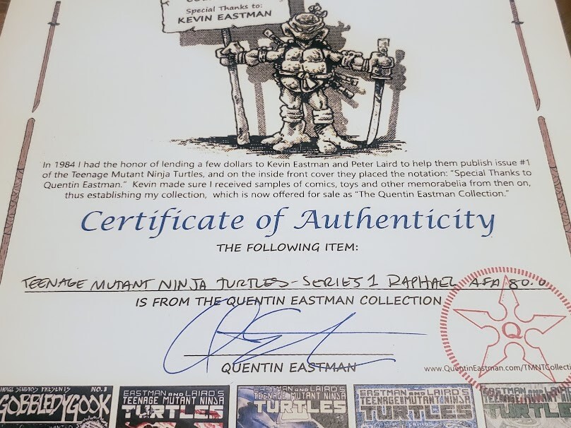 1988 TMNT Raphael Unpunched MOC with Fan Club Flyer Quentin Eastman eBay