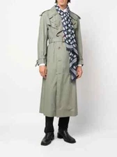 NWT Alexander McQueen  All Over Skull Scarf/Shawl Navy Blue  Modal 55"x47" Italy