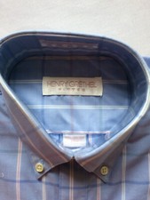NOS VTG mens HENRY GRETHEL dress shirt 80s deadstock 14 1/2