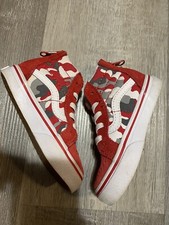 Vans Off The Wall High Top Zip Up Red Camo Toddler Size 6