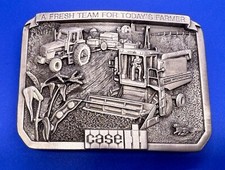 Case IH A Fresh Team for Today's Farmer Vintage 1985 Limited NOS Belt Buckle