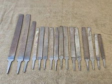 16 Nicholson Flat File Set Metal Mixed Coarse Smooth Standard Mill Hand Tool Lot