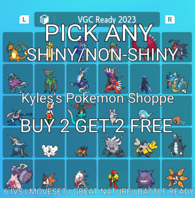 6IV SHINY LUCARIO For Pokemon Scarlet & Violet (Nintendo Switch) - Battle Ready 8 thumbnail image