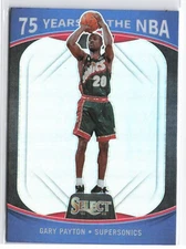 2021-22 Panini Select Gary Payton #63 75 Years in the NBA Insert Supersonics