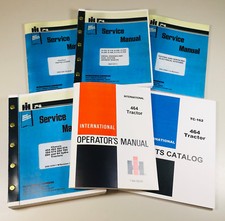 International 464 Diesel Tractor Service Parts Operators Manual Engine Chassis