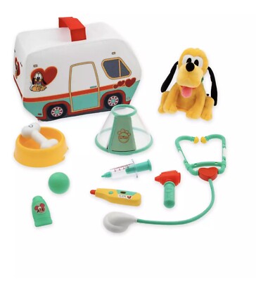 Disney Parks Disney  Junior Pluto Vet Set Toy New With Tags