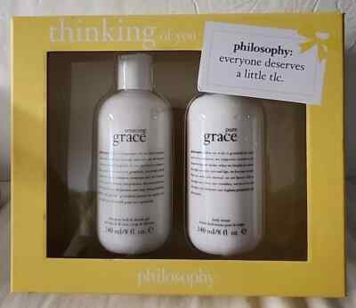 Philosophy PURE GRACE Shampoo, Bath & Shower Gel And Body Lotion Gift Set. 8 Oz