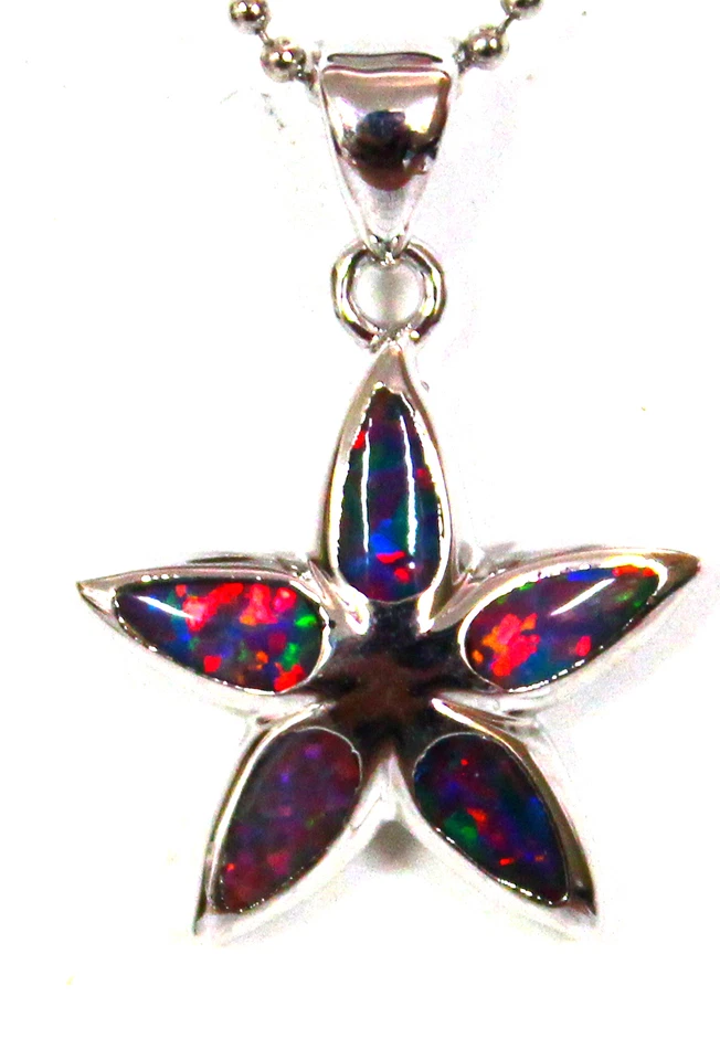 Especial Buena Elección Madre Joyería Regalo Incrustación Ópalo Colgante Cadena Gratis Caja Gratis Foto 3 de 4