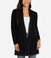 Love Token Ladies' Fuzzy Cardigan Color, Black Size XS