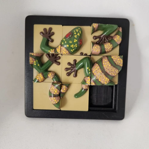 Vintage 1993 DaMert Company  3D Lizard/Gecko Slide Puzzle