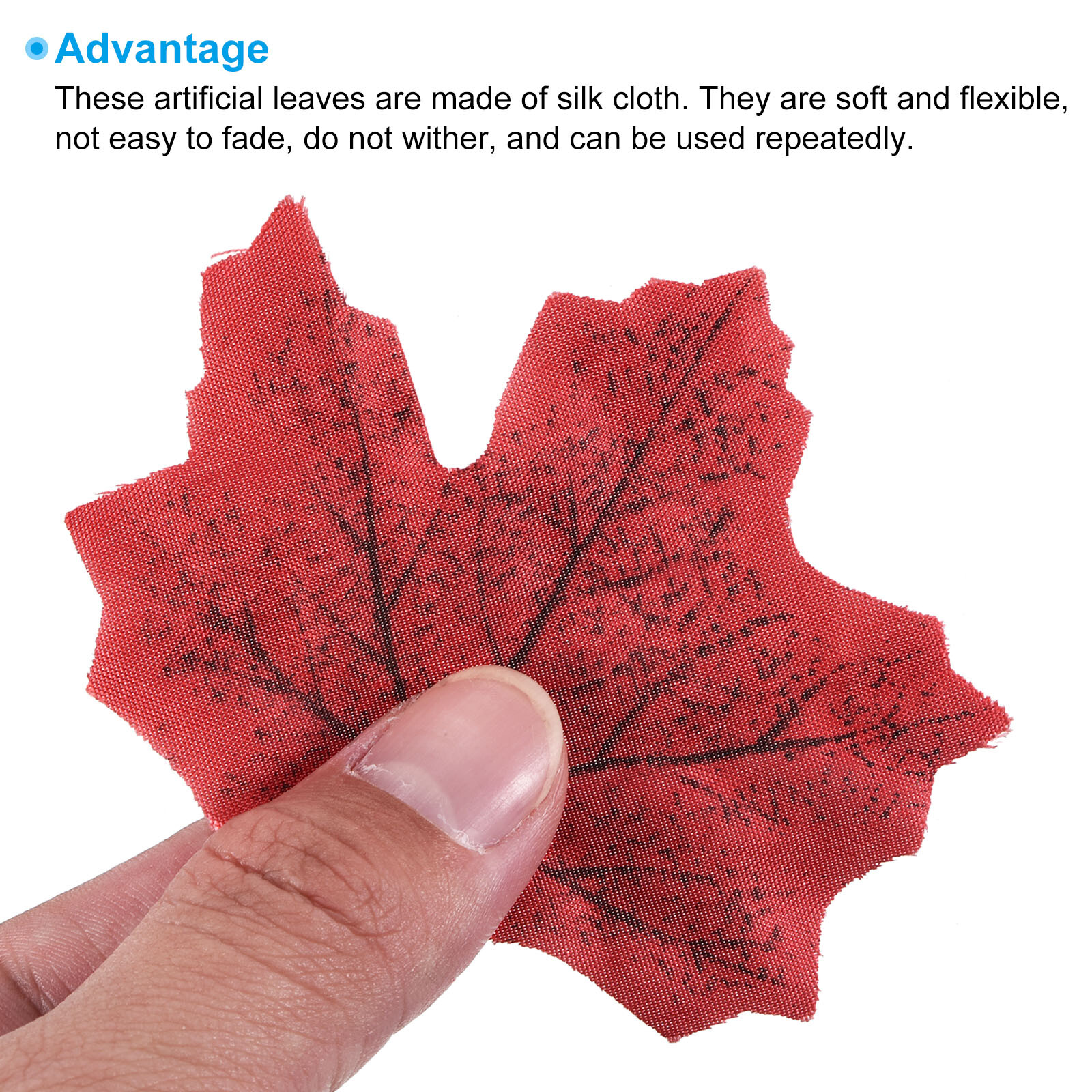 500pcs Artificial Leaves Mixed Fall Maple Autumn Fake Leaf, 10 Assorted
