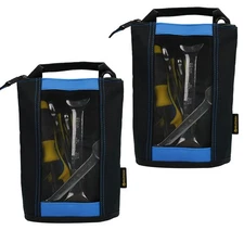 Utility Canvas Zipper Tool Bag - Fastener Bag Heavy Duty Mesh Window, Hanging...