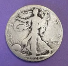 1928-S Walking Liberty Half Dollar 50C Minted in San Francisco G - Good