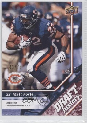 2009 Upper Deck Draft Edition Draft History Burgundy 43/75 Matt Forte ' #167 0b5