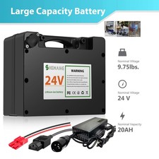 24V 20Ah Lithium power Battery for Wheelchair Scooter Rechargable