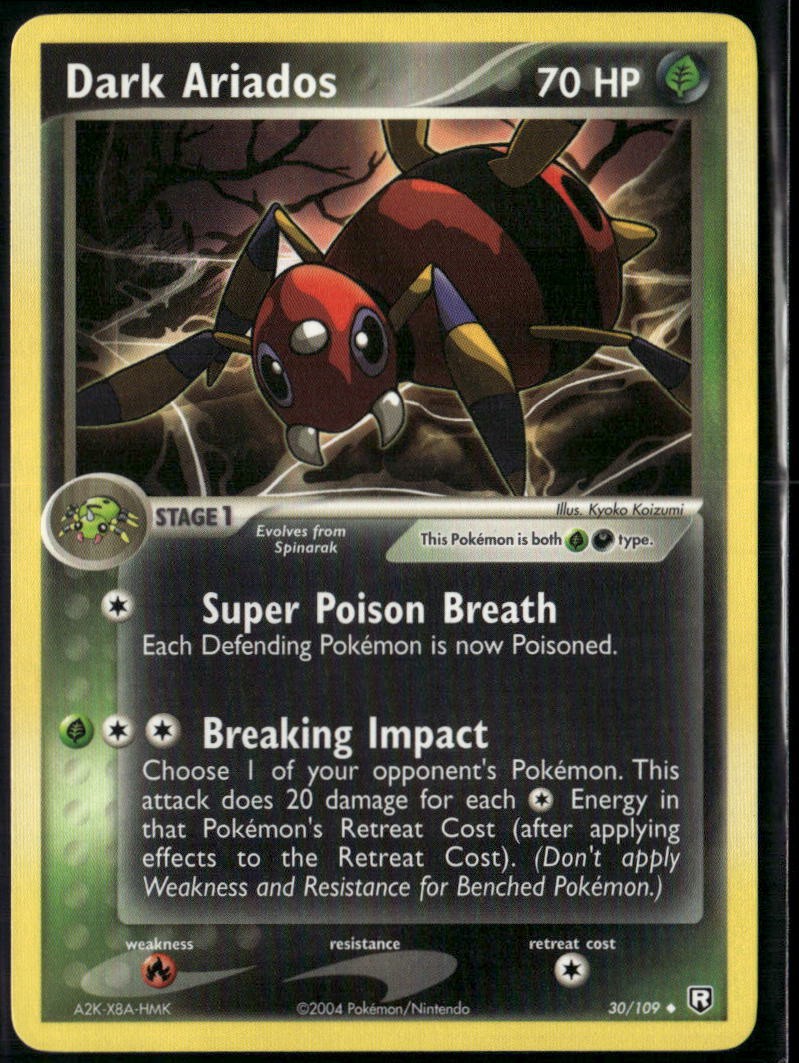 Dark Ariados 30/109 Uncommon Team Rocket Returns NM Pokemon Card
