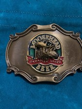 XD09158 VINTAGE 1980 MOOSEHEAD BEER CANADIAN LAGER ALCOHOL MENS BELT BUCKLE