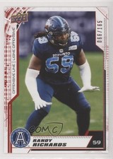 2020 Upper Deck CFL Red 66/165 Randy Richards #128 0kr6