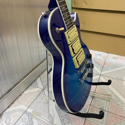 Blue Color Electric Guitar HHH Pickups flame maple top ACE Frehley guitar US