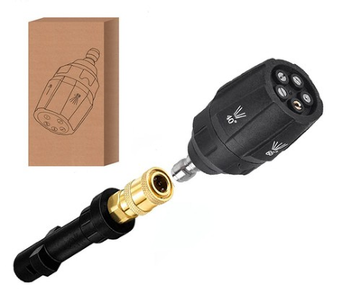 #ad 5 in 1 Pressure Washer Rotating Turbo Adjustable Nozzle 4000 PSI Fits Karcher $30.05